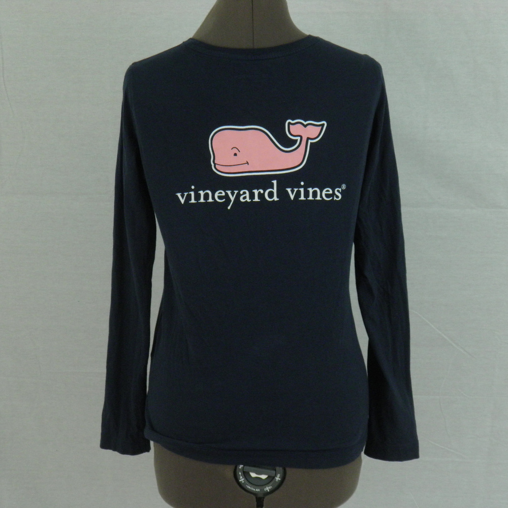 Vinyard Vines Navy Long Sleeve Tee - Picture 3 of 7